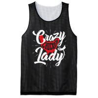 Crazy Chicken Lady - Chickens Farmer Farming Mesh Reversible Basketball Jersey Tank