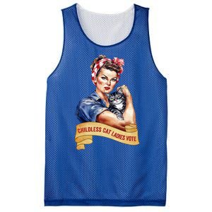 Childless Cat Ladies Vote Kamala Harris 2024 Election Mesh Reversible Basketball Jersey Tank