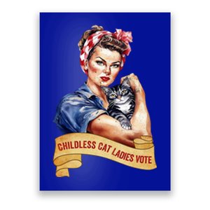 Childless Cat Ladies Vote Kamala Harris 2024 Election Poster