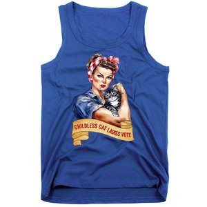 Childless Cat Ladies Vote Kamala Harris 2024 Election Tank Top