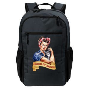 Childless Cat Ladies Vote Kamala Harris 2024 Election Daily Commute Backpack