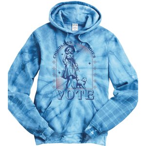 Childless Cat Ladies Vote Retro Election 2024 Usa Tie Dye Hoodie