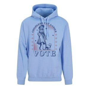 Childless Cat Ladies Vote Retro Election 2024 Usa Unisex Surf Hoodie