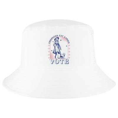 Childless Cat Ladies Vote Retro Election 2024 Usa Cool Comfort Performance Bucket Hat