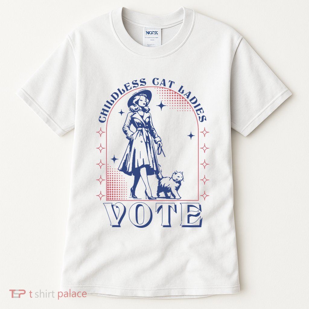 Childless Cat Ladies Vote Retro Election 2024 Usa Tall T-Shirt