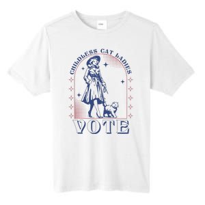 Childless Cat Ladies Vote Retro Election 2024 Usa Tall Fusion ChromaSoft Performance T-Shirt