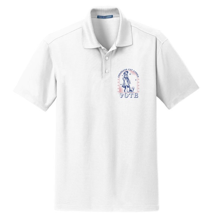 Childless Cat Ladies Vote Retro Election 2024 Usa Dry Zone Grid Polo
