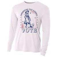 Childless Cat Ladies Vote Retro Election 2024 Usa Cooling Performance Long Sleeve Crew