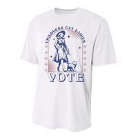 Childless Cat Ladies Vote Retro Election 2024 Usa Performance Sprint T-Shirt