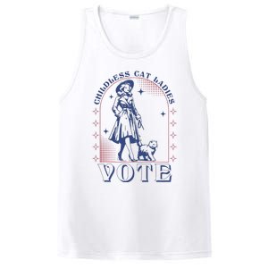 Childless Cat Ladies Vote Retro Election 2024 Usa PosiCharge Competitor Tank