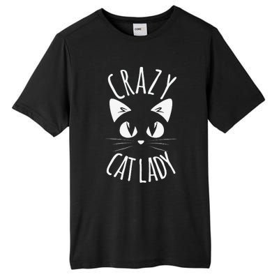 CRAZY CAT LADY Funny Fur Mom Mothers Day Christmas Birthday Tall Fusion ChromaSoft Performance T-Shirt