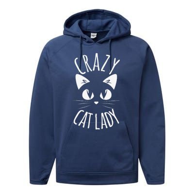 CRAZY CAT LADY Funny Fur Mom Mothers Day Christmas Birthday Performance Fleece Hoodie