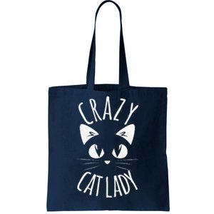 CRAZY CAT LADY Funny Fur Mom Mothers Day Christmas Birthday Tote Bag