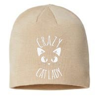 CRAZY CAT LADY Funny Fur Mom Mothers Day Christmas Birthday Sustainable Beanie