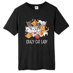 Crazy Cat Lady Funny Kitty Kitten Animal Lover Tall Fusion ChromaSoft Performance T-Shirt