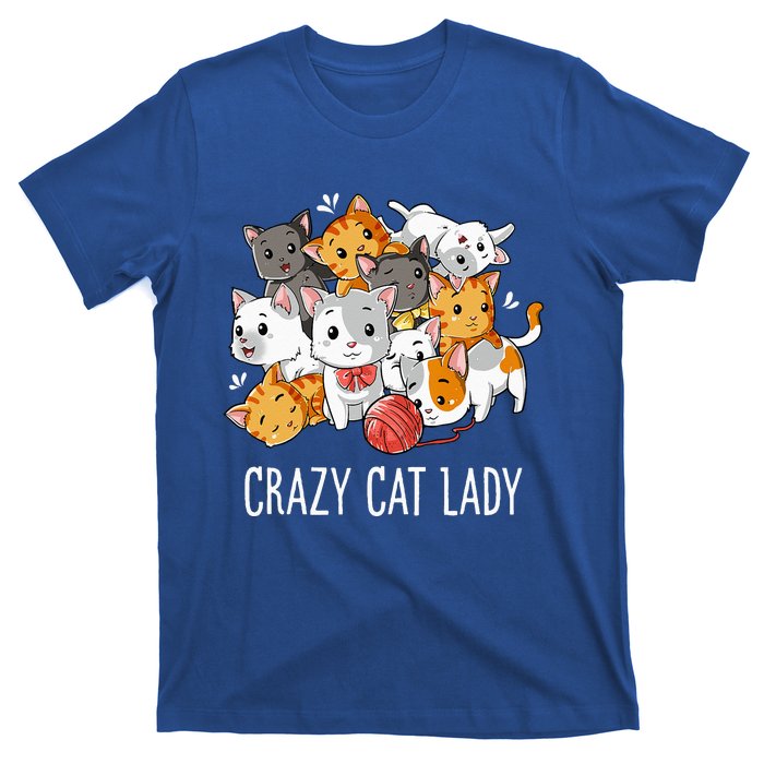 Crazy Cat Lady Funny Kitty Kitten Animal Lover T-Shirt