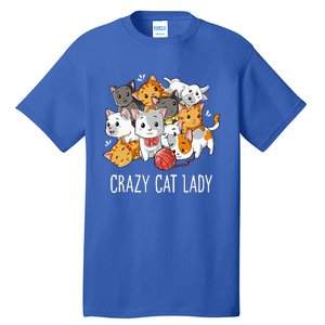 Crazy Cat Lady Funny Kitty Kitten Animal Lover Tall T-Shirt