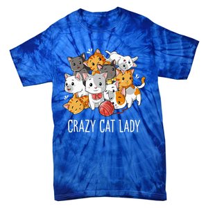 Crazy Cat Lady Funny Kitty Kitten Animal Lover Tie-Dye T-Shirt