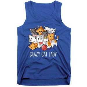 Crazy Cat Lady Funny Kitty Kitten Animal Lover Tank Top