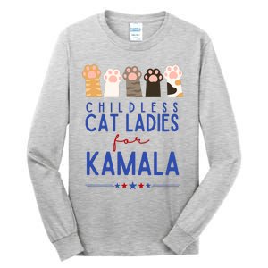 Childless Cat Ladies For Kamala Tall Long Sleeve T-Shirt