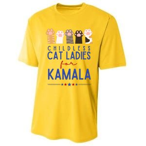 Childless Cat Ladies For Kamala Performance Sprint T-Shirt