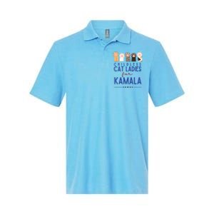 Childless Cat Ladies For Kamala Softstyle Adult Sport Polo