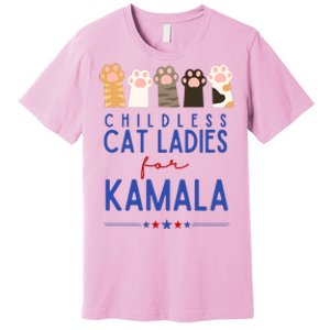 Childless Cat Ladies For Kamala Premium T-Shirt