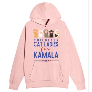 Childless Cat Ladies For Kamala Urban Pullover Hoodie