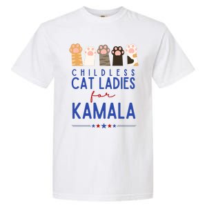 Childless Cat Ladies For Kamala Garment-Dyed Heavyweight T-Shirt