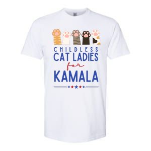 Childless Cat Ladies For Kamala Softstyle CVC T-Shirt