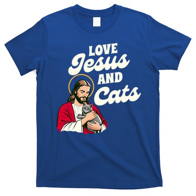 Christian Cat Lover Cat Mom Fur Mama Love Jesus & Cats T-Shirt