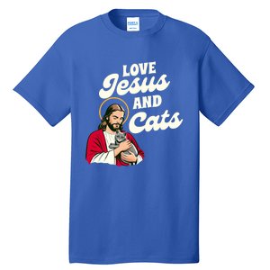 Christian Cat Lover Cat Mom Fur Mama Love Jesus & Cats Tall T-Shirt