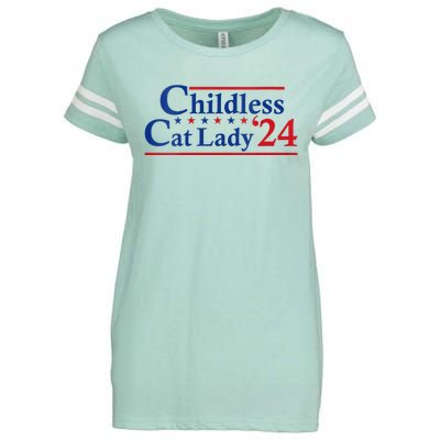 Childless Cat Lady Kamala Enza Ladies Jersey Football T-Shirt