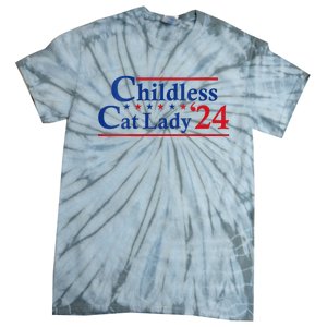 Childless Cat Lady Kamala Tie-Dye T-Shirt