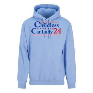 Childless Cat Lady Kamala Unisex Surf Hoodie