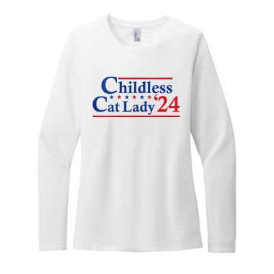 Childless Cat Lady Kamala Womens CVC Long Sleeve Shirt