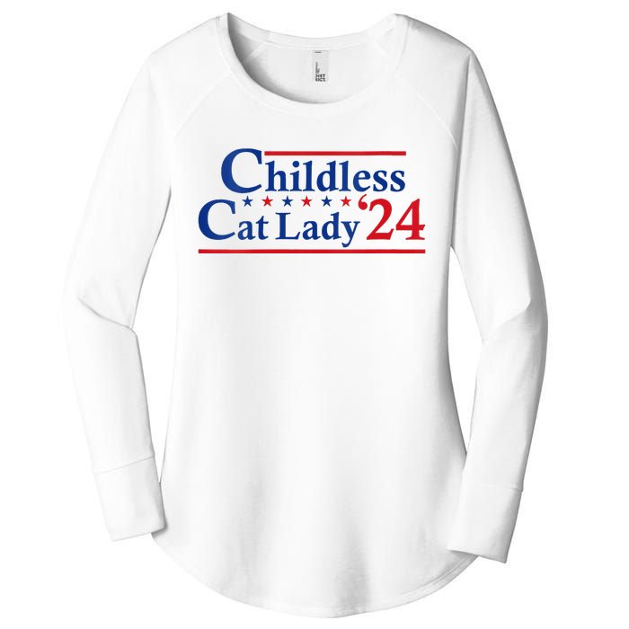 Childless Cat Lady Kamala Women's Perfect Tri Tunic Long Sleeve Shirt