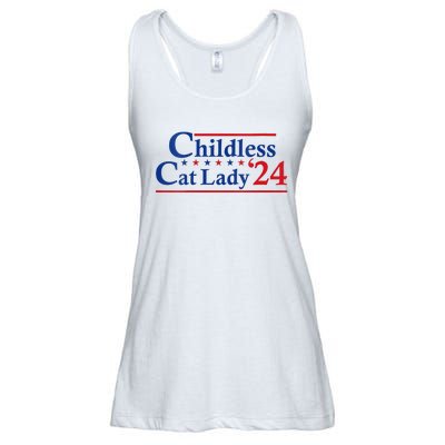 Childless Cat Lady Kamala Ladies Essential Flowy Tank