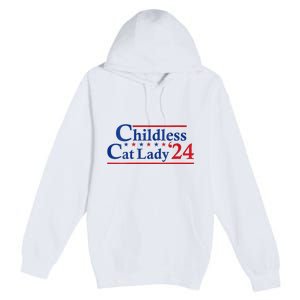 Childless Cat Lady Kamala Premium Pullover Hoodie