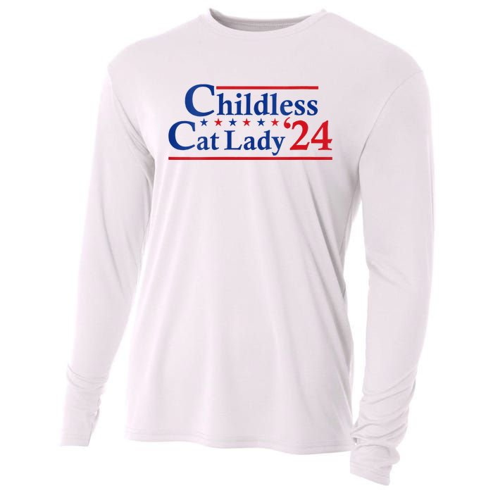 Childless Cat Lady Kamala Cooling Performance Long Sleeve Crew