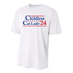 Childless Cat Lady Kamala Performance Sprint T-Shirt