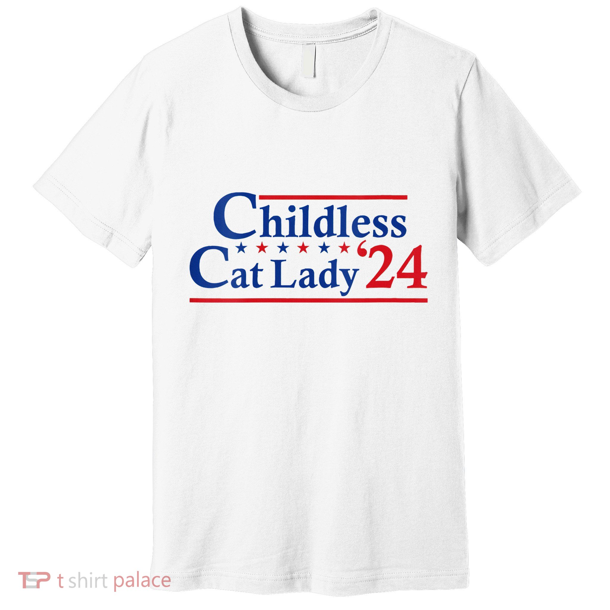 Childless Cat Lady Kamala Premium T-Shirt