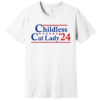 Childless Cat Lady Kamala Premium T-Shirt