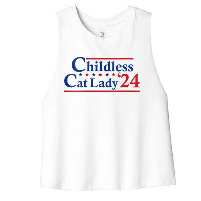 Childless Cat Lady Kamala Women's Racerback Cropped Tank