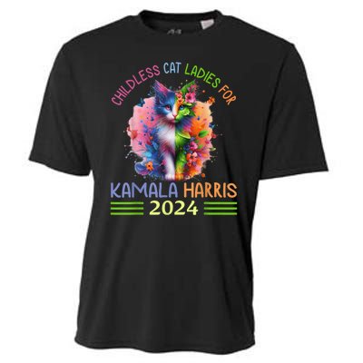 Childless Cat Ladies For Kamala Harris Cooling Performance Crew T-Shirt