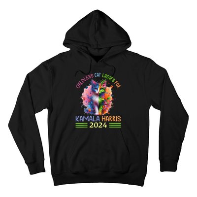 Childless Cat Ladies For Kamala Harris Hoodie