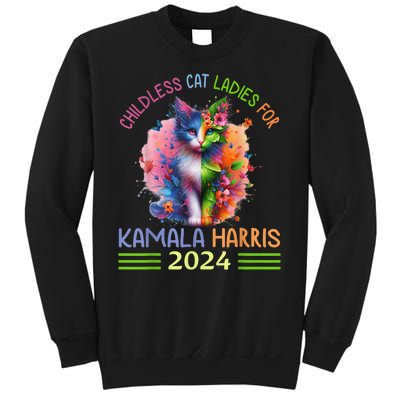 Childless Cat Ladies For Kamala Harris Sweatshirt