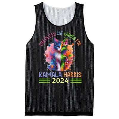 Childless Cat Ladies For Kamala Harris Mesh Reversible Basketball Jersey Tank