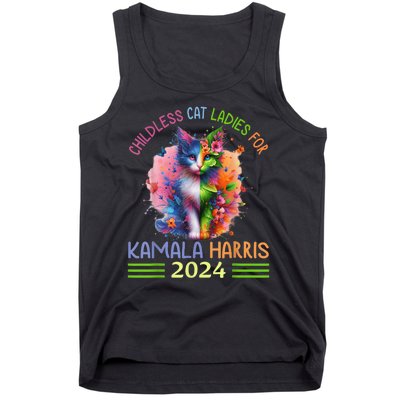 Childless Cat Ladies For Kamala Harris Tank Top