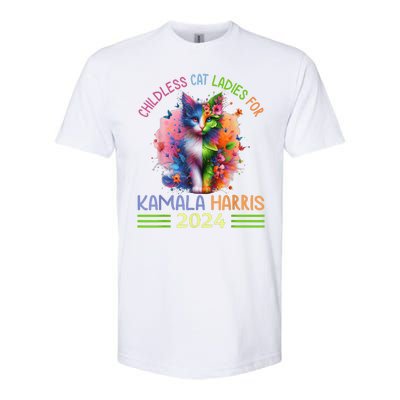 Childless Cat Ladies For Kamala Harris Softstyle CVC T-Shirt